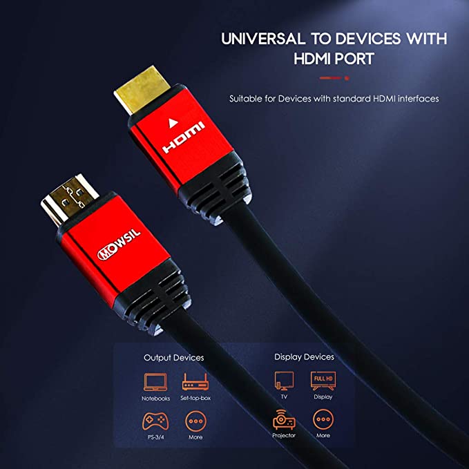 Mowsil HDMI 1.4v Cable Support 4K 3 Meter Mowsil HDMI 1.4v Cable Support 4K 3 Meter